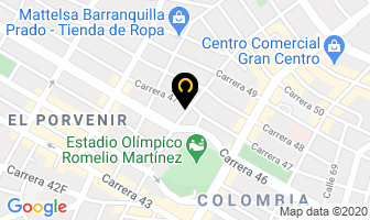 Mapa de Optica Visión & Sol en Barranquilla