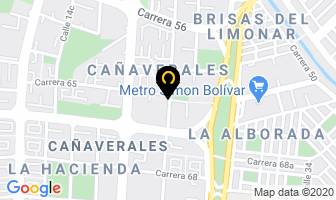 Mapa de Optica Vision Care en Cali