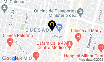 Mapa de Optica Vision Cristal Plus en Bogotá D.C