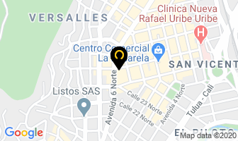 Mapa de Optica Vision Empresarial en Cali