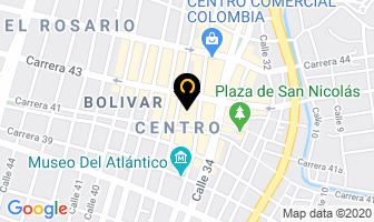 Mapa de Optica Vision Universal en Barranquilla