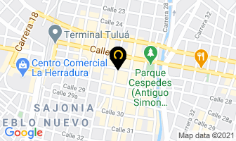 Mapa de Optica Visióncenter en Tulua