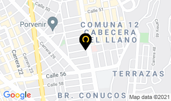 Mapa de Optima Comunicación en Bucaramanga