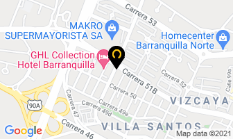 Mapa de Orale Burritos en Barranquilla