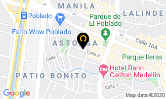Mapa de Orange Suites en Medellín