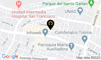 Mapa de Organiserv Ltda en Ibagué