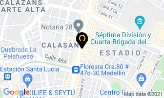 Mapa de Oriente Chino en Medellín