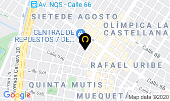 Mapa de Orjuela Motors en Bogotá D.C