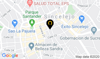 Mapa de Ornamentaciones Oscar en Sincelejo