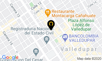 Mapa de Orozco Fabián en Valledupar
