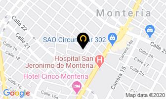 Mapa de Ortocosmética en Montería