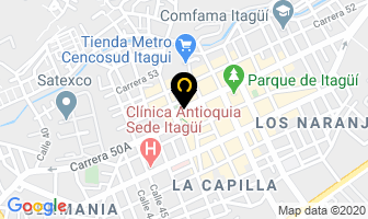 Mapa de Ortoestetica 1A en Itaguí