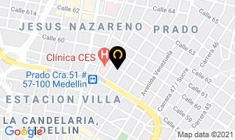 Mapa de Ortopedicas Prado en Medellín