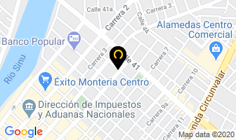 Mapa de Oscar Vidrios en Montería