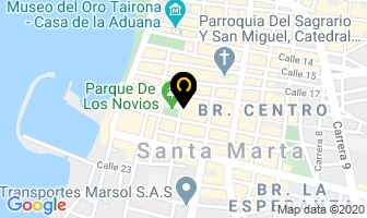 Mapa de Osorio Becerra Katia en Santa Marta