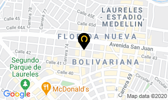 Mapa de Ov Servicio Automotriz en Medellín