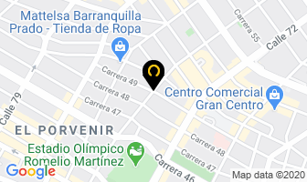 Mapa de Over Haul De Colombia en Barranquilla