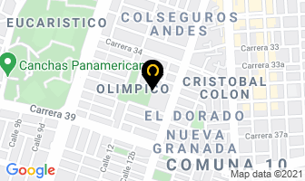 Mapa de Oxígeno De Colombia Ltda. en Cali