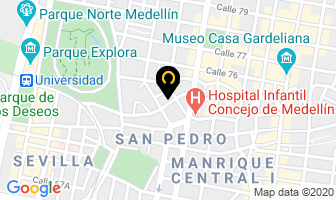 Mapa de Oxigeno Liquido en Medellín