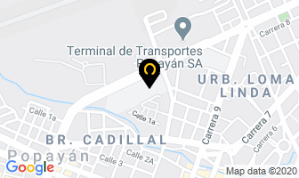 Mapa de Oxígenos Del Cauca S.a.s. en Popayán