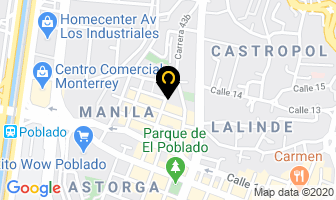 Mapa de Oxirental en Medellín