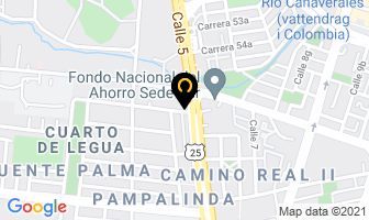 Mapa de P & P Aseguradores en Cali