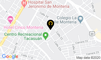 Mapa de Pachennis Construcciones en Montería