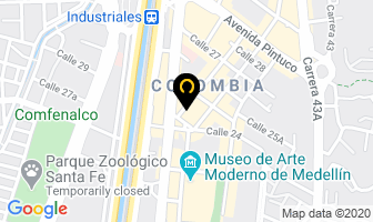 Mapa de Pacol Ltda. en Medellín