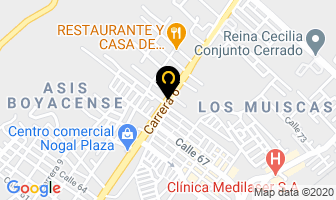 Mapa de Paeleria Eurocontinental en Tunja