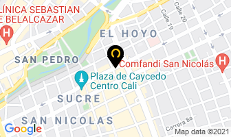 Mapa de Paisa Broster en Cali