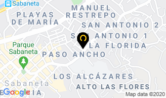 Mapa de Palo De Agua en Sabaneta