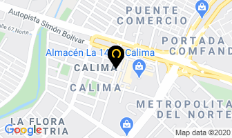 Mapa de Pan Nené Y Pastelería en Cali