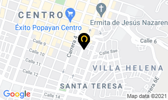Mapa de Pan Y Pasteles en Popayán