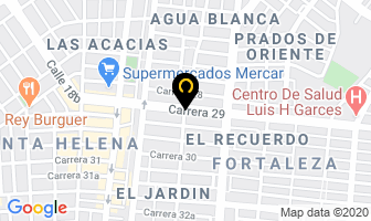 Mapa de Panadería Gourmet en Cali