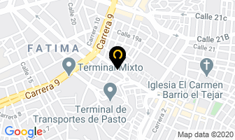Mapa de Panadería Gourmet en Pasto