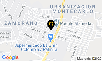 Mapa de Panaderia Gutypan en Palmira