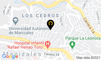 Mapa de Panadería Hmm Donas en Manizales