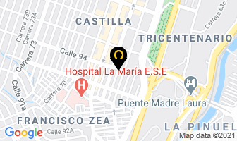 Mapa de Panadería Jd en Medellín