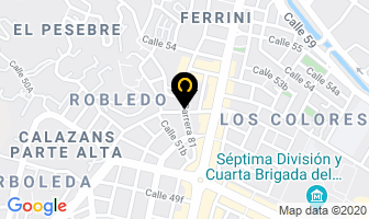 Mapa de Panaderia La 81 en Medellín