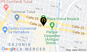 Mapa de Panadería La Abundancia en Tulua