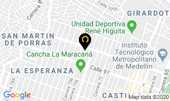 Mapa de Panadería La Amistad en Medellín