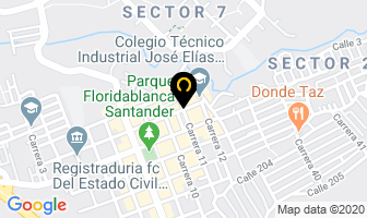 Mapa de Panadería La Florida en Floridablanca