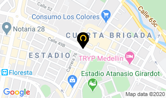 Mapa de Panadería Manasés en Medellín
