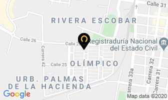 Mapa de Panadería Olimpica en Palmira