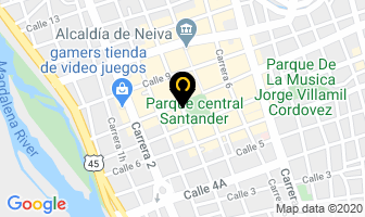 Mapa de Panadería Pastelería Santander en Neiva