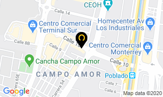 Mapa de Panadería Ponqué Rico en Medellín