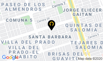 Mapa de Panadería Productos Flor en Cali