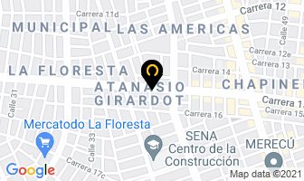 Mapa de Panadería Quiero Pan en Cali