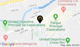 Mapa de Panadería San Juan en Copacabana