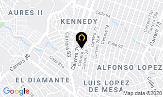 Mapa de Panaderia Y Cafeteria Nevada en Medellín